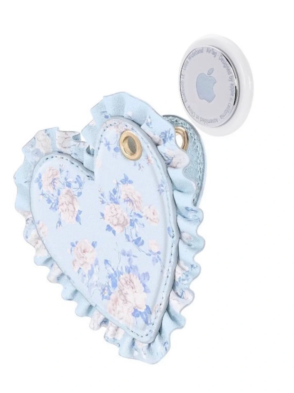 LoveShackFancy X Target- Case-Mate Everblooming Rosettes Heart AirTag Charm